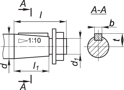 Присоединительные размеры цилиндрических валов мотор-редукторов 3МП