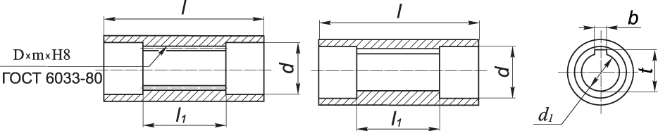 Присоединительные размеры конических и цилиндрических валов мотор-редукторов МЧ2